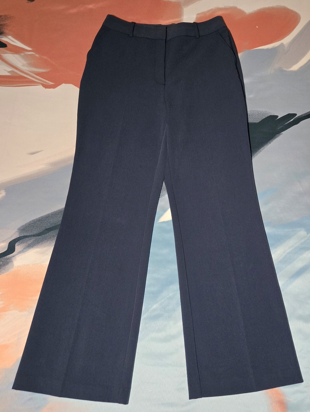 Worthington Dark Navy Wide-Leg Trousers